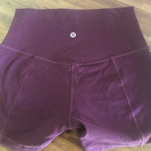 Size 6 LuLu Lemon high waist compression shorts